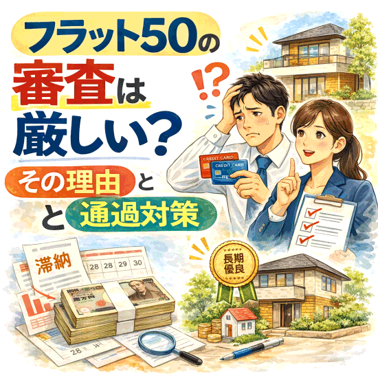 フラット50の審査は厳しい？落ちやすい理由と通過対策