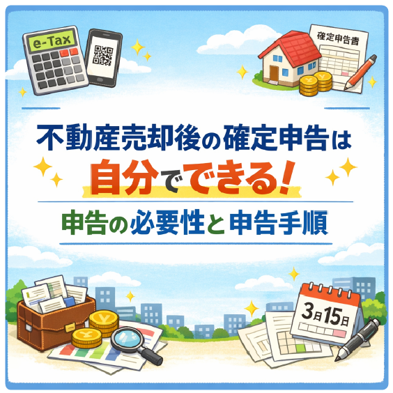 不動産売却の確定申告は自分でできる！申告の必要性と申告手順