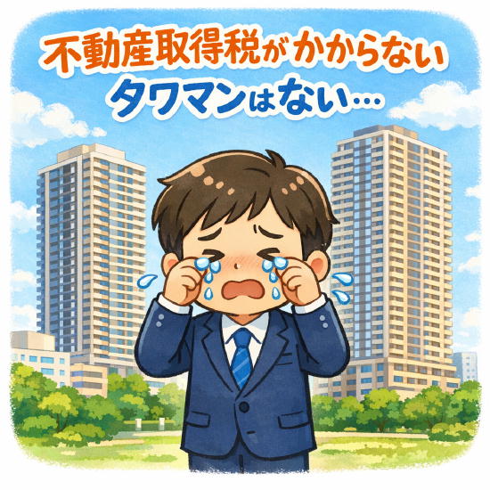 不動産取得税がかからないタワーマンションはないと考えられる