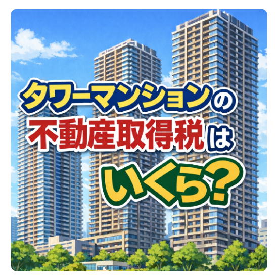 タワーマンションの不動産取得税はいくら？